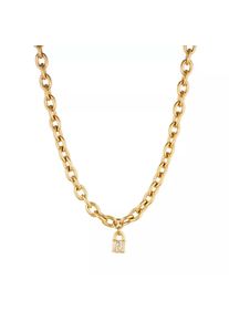 Liu Jo Halskette - Necklace Chains Lock - in gold - Halskette für Damen