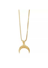 Rachel Jackson London Halskette - Deco Crescent Moon Gold Necklace - in gold - Halskette für Damen