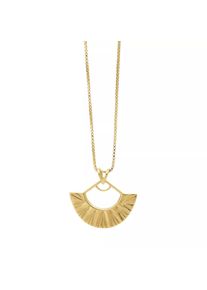 Rachel Jackson London Halskette - Medium Deco Fan Gold Necklace - in gold - Halskette für Damen