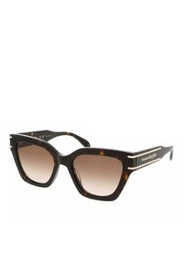 Alexander McQueen Sonnenbrille - AM0398S - in braun - Sonnenbrille für Damen