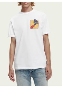 Scotch & Soda Scotch & Soda Relaxed Fit T-Shirt aus Bio-Material mit Artwork