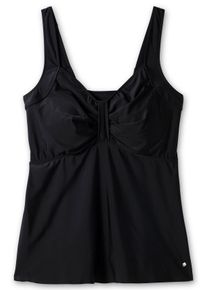 Große Größen Tankini-Oberteil mit Raffung im Brustbereich Gr. 40C schwarz von sheego für Damen