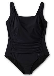 Große Größen Badeanzug mit Raffung und Shaping-Einsatz Gr. 40C schwarz von sheego für Damen