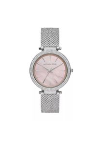 Michael Kors Uhr - Darci Leather Watch - in silber - Uhr für Damen