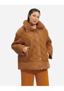 UGG Australia UGG Kaylynn Steppjacke mit Logo für Damen in Brown, Größe L, Nylon