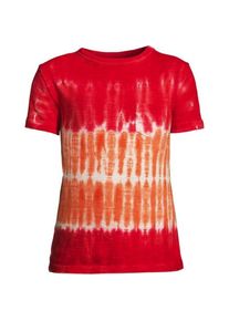 LANDS' END Batik-Shirt mit Slub-Struktur und Brusttasche für Jungen, Kids,  Rot, Baumwolle, by Lands' End