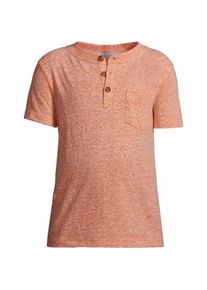 LANDS' END Henley-Shirt aus Slub-Jersey mit Brusttasche für Jungen, Kids,  Orange, Baumwolle, by Lands' End