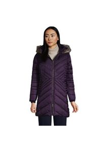 LANDS' END Warmer Wintermantel THERMOPLUME, Damen,  Lila, Polyester, by Lands' End