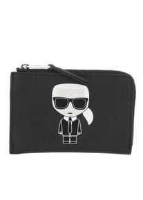 K by KARL LAGERFELD Karl Lagerfeld Portemonnaie - Ikonik Zip Card Holder - in schwarz - Portemonnaie für Damen