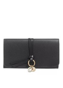 Chloé Chloé Portemonnaie - Alphabet Grained Leather Wallet - in schwarz - Portemonnaie für Damen