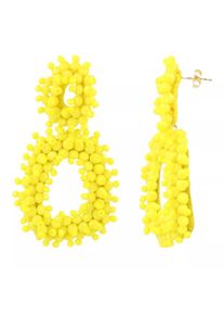 LOTT.gioielli Ohrringe - CE GB Double Square - in gelb - Ohrringe für Damen