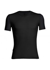 Icebreaker Anatomica S/S V Merinounterwäsche Herren (Gr M |schwarz)