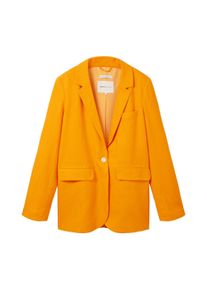 Tom Tailor Denim Damen Regular Fit Blazer, orange, Uni, Gr. XL