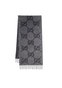 Gucci Tücher & Schals - GG Scarf Cashmere - in grau - Tücher & Schals für Damen