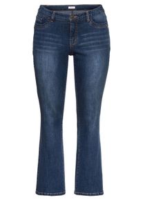 Große Größen Bootcut Jeans VERENA mit Nieten und Catfaces Gr. 54 blau von sheego für Damen