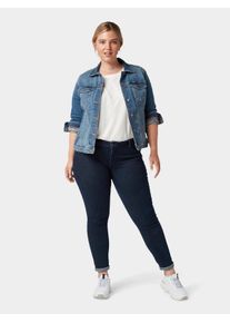 Tom Tailor Große Größen Skinny Jeans mit Bauch-Shaping-Effekt Gr. 52 blau für Damen