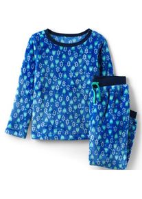 LANDS' END Pyjama-Set aus Plüsch-Fleece für Kinder, Kids,  Blau, Polyester, by Lands' End