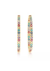SIF JAKOBS Jewellery Ohrringe - Bovalino Earrings Multicoloured Zirconia - in gold - Ohrringe für Damen