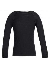 Icebreaker 200 Oasis L/S Crewe Merinounterwäsche Kinder (Gr 5 |schwarz)