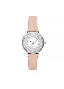 Emporio Armani Uhr - Emporio Armani Two-Hand Leather Watch - in rosa - Uhr für Damen
