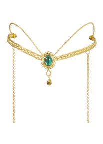 Widmann 24375 - Elfendiadem Fantasie, Modeschmuck, Gold, Fasching, Karneval, Mottoparty