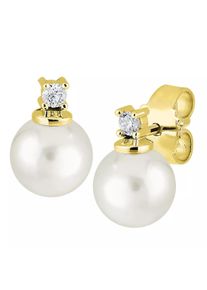 diamondline Ohrringe - Stud Earrings 585 2 Diamonds total approx. 0,05 ct - in gold - Ohrringe für Damen