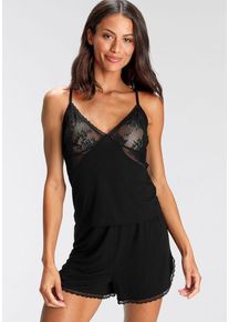 Bruno Banani Shorty schwarz Gr. 32/34 für Damen. Mit tiefer V-Ausschnitt. Basic. Nachhaltig.