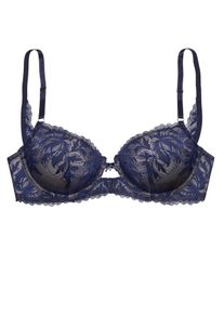Lascana Große Größen Bügel-BH Gr. 80C blau für Damen