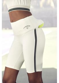 active by Lascana LASCANA ACTIVE Radlerhose weiß Gr. XS (32/34) für Damen. Figurbetont