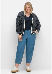 Große Größen 7/8-Jeans OLIVIA mit Gummibund Gr. 48 blau von sheego für Damen