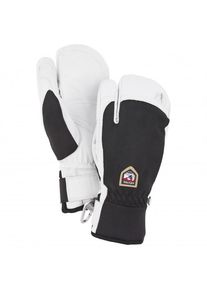 Hestra Army Leather Patrol 3 Finger Handschuhe (Gr 8 |wei&szlig;/grau)