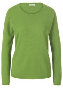 Rundhals-Pullover aus Schurwolle und Kaschmir include grün