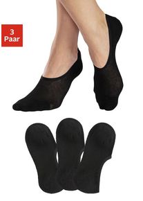 active by Lascana LASCANA ACTIVE Füßlinge schwarz Gr. 35-38 für Damen. Elastisch. Nachhaltig.