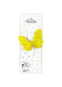 Haarspange GLITZER SCHMETTERLING in yellow