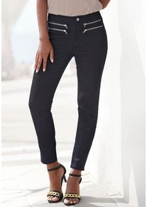 Vivance Jeggings schwarz Gr. 34 für Damen. Mit Reißverschlüsse. Figurbetont. Nachhaltig.