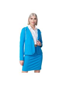 PM SELECTED Damen Kurzblazer Sportliches Sakko Business Hoodie Blazer mit Kapuze - Reverskragen & Zugband PM21