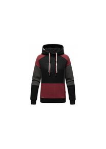 Navahoo Damen Kapuzensweatshirt Verspielter Hoodie Pullover im Colorblocking Look Babykätzchen