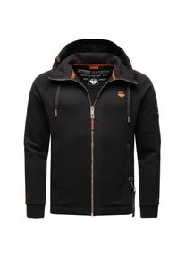 STONE HARBOUR Herren Kapuzensweatjacke sportliche Sweatjacke mit Logoprint und Kapuze Finn Luca