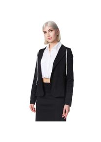 PM SELECTED Damen Kurzblazer Sportliches Sakko Business Hoodie Blazer mit Kapuze - Reverskragen & Zugband PM21