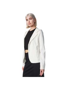 PM SELECTED Damen Kurzblazer Sportliches Sakko Business Hoodie Blazer mit Kapuze - Reverskragen & Zugband PM21