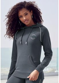 H.I.S EM LBG Große Größen Hoodie Gr. 40/42 blau für Damen