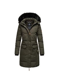 Navahoo Damen Warmer Wintermantel Parka inkl. Einkaufstasche und Regenschirm Cosimaa