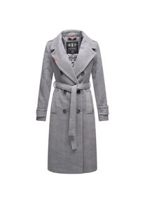 Navahoo Damen edler Wintermantel Trenchcoat in Wollmantel-Optik Arnaa