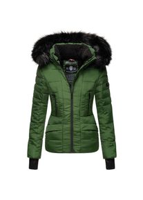 Navahoo Damen hochwertige Steppjacke Winterjacke mit edler Kunstfell- Kapuze Adele
