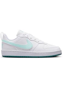 Nike COURT BOROUGH LOW RECRAFT GS Sneaker Kinder in white-jade ice-geode teal