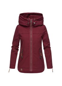 Navahoo Damen Moderner Outdoorjacke Übergangsparka aus Baumwolle mit Kapuze Wekoo