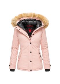 Navahoo Damen Warmer Winterjacke Parka mit Kunstfell-Kapuze Laura