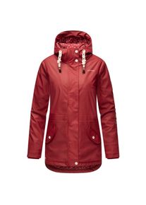Navahoo Damen Warmer Regenjacke Wasserdichter Regenmantel mit Kapuze Oceans Heart