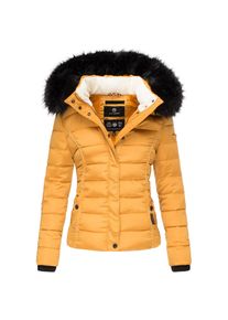Navahoo Damen Steppjacke Hochwertige Winterjacke Mit Voluminöser Kunstpelz-Kapuze Miamor