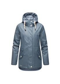 Navahoo Damen Warmer Regenjacke Wasserdichter Regenmantel mit Kapuze Oceans Heart